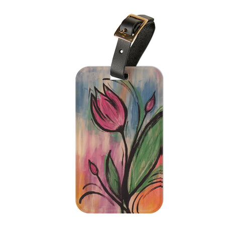 NJ Tulip Luggage Tag