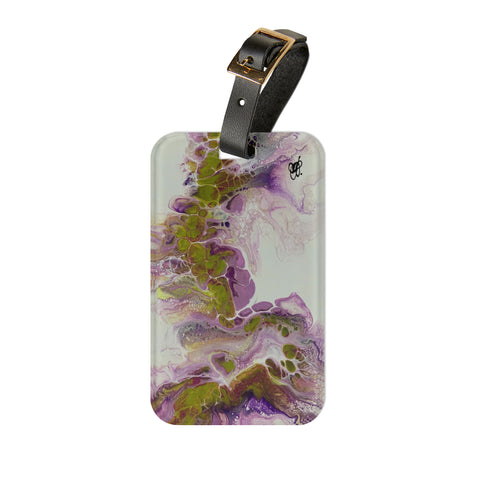 Purple & Lime Luggage Tag
