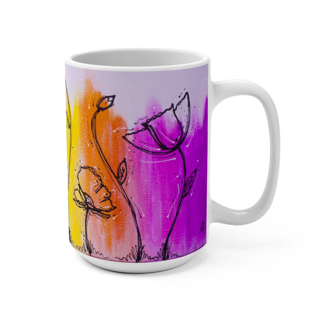 Rainbow Poppy 15 oz. Mug