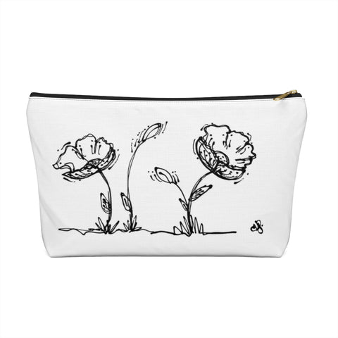 Poppy Accessory Pouch w T-bottom