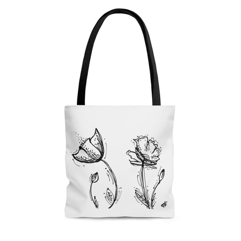 Poppy Silhouette Tote Bag