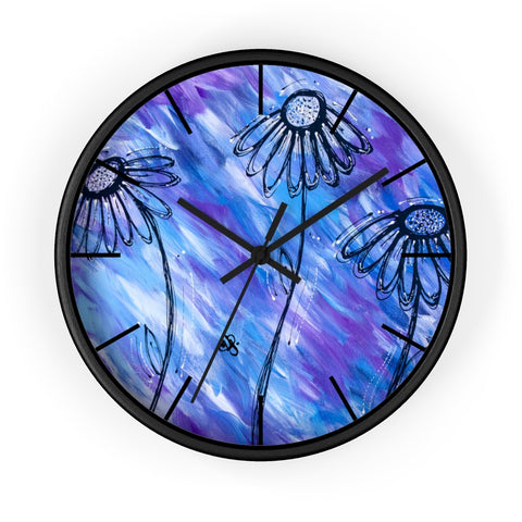 June's Flowers Wall clock