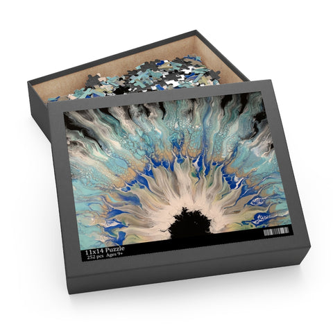 Blue Flower Puzzle