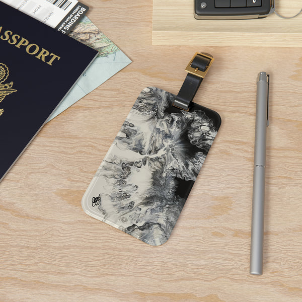 Black and White Luggage Tag