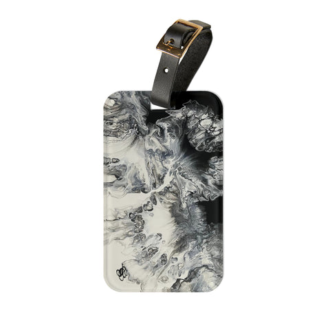 Black and White Luggage Tag