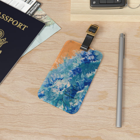 Waves Luggage Tag