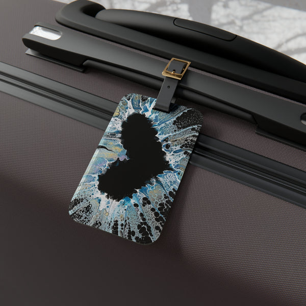 Blue Heart Luggage Tag