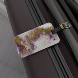 Purple & Lime Luggage Tag