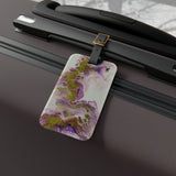 Purple & Lime Luggage Tag