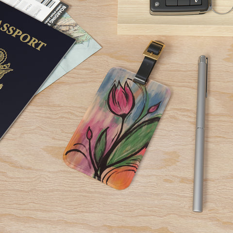 NJ Tulip Luggage Tag