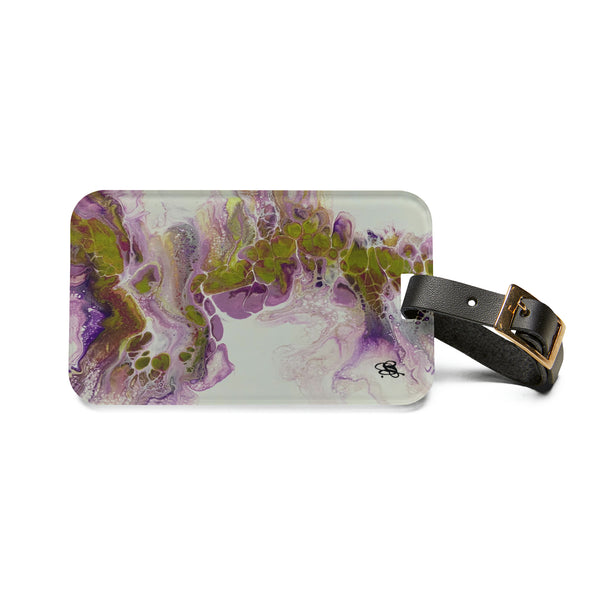 Purple & Lime Luggage Tag
