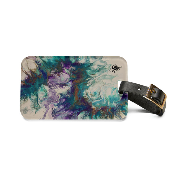 Teal/Purple Luggage Tag