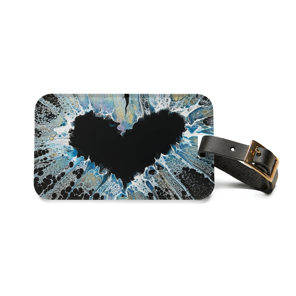 Blue Heart Luggage Tag