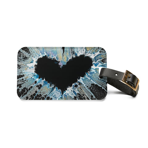 Blue Heart Luggage Tag