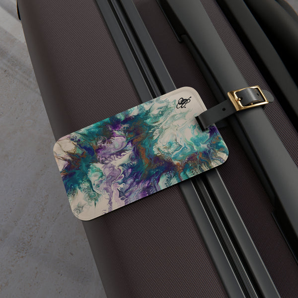 Teal/Purple Luggage Tag