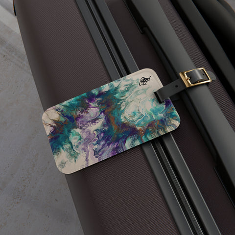 Teal/Purple Luggage Tag
