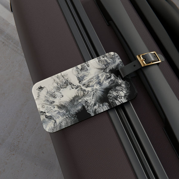 Black and White Luggage Tag