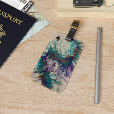 Teal/Purple Luggage Tag