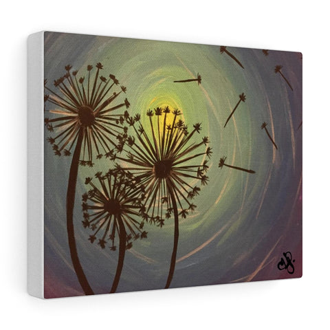 Dandelion Painting - Canvas Gallery Wraps 10 x 8