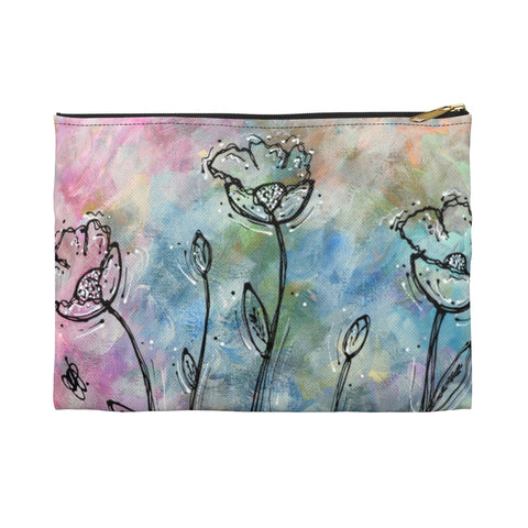 Mary's Flowers Accessory Pouch