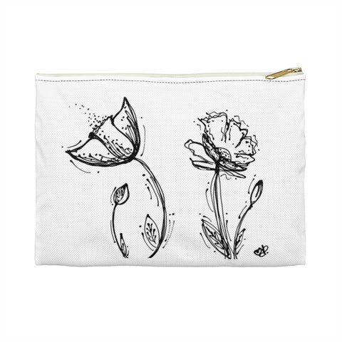 Poppy Silhouette Accessory Pouch