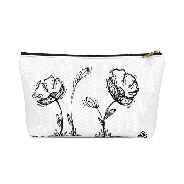 Poppy Accessory Pouch w T-bottom