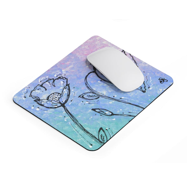 Flower Sihlouette Mousepad