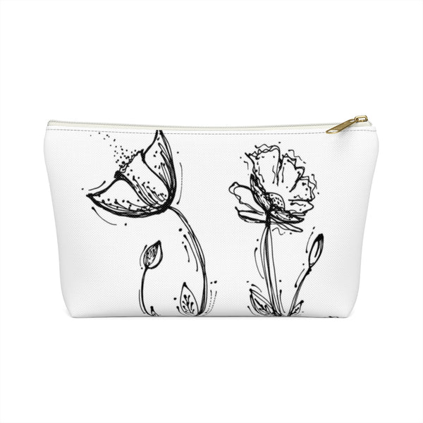 Poppy Silhouette Small/Large - Accessory Pouch w T-bottom