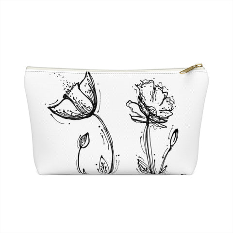 Poppy Silhouette Small/Large - Accessory Pouch w T-bottom