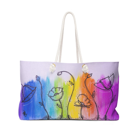 Weekender Rainbow Poppy Bag