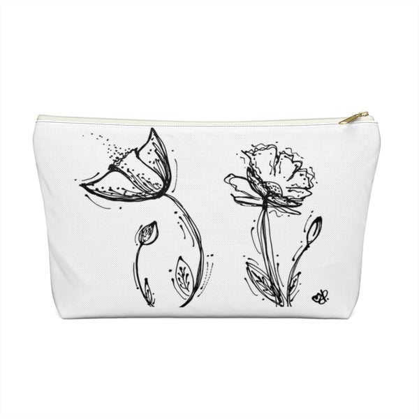 Poppy Silhouette Small/Large - Accessory Pouch w T-bottom