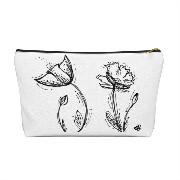Poppy Silhouette Small/Large - Accessory Pouch w T-bottom