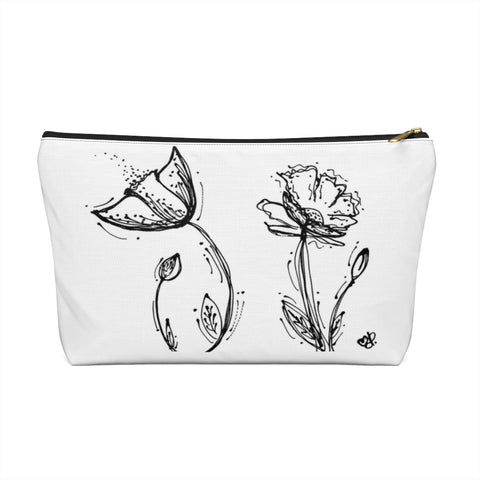 Poppy Silhouette Small/Large - Accessory Pouch w T-bottom