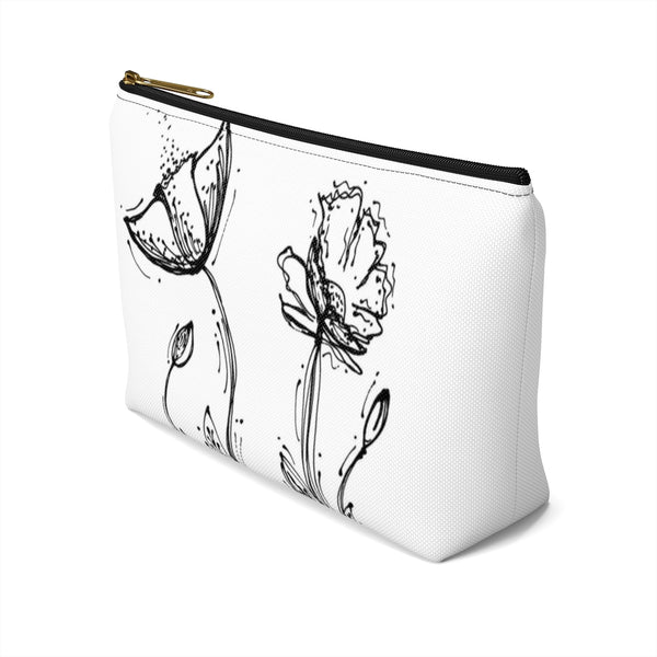 Poppy Silhouette Small/Large - Accessory Pouch w T-bottom