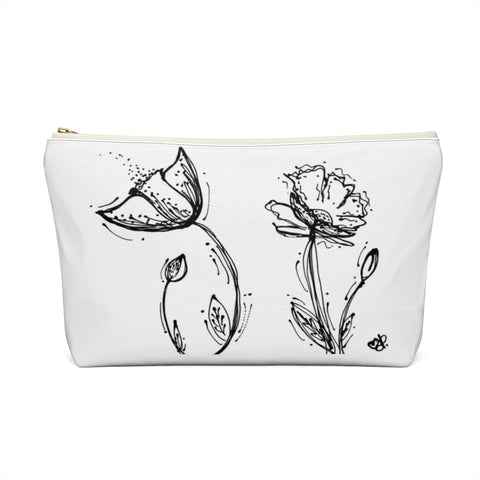 Poppy Silhouette Small/Large - Accessory Pouch w T-bottom