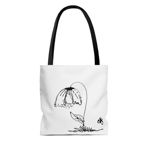 Poppy Flower Tote Bag