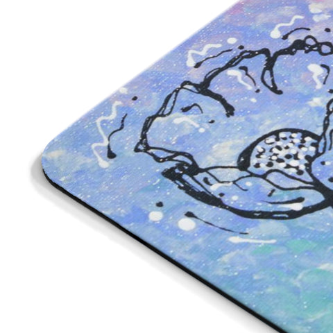 Flower Sihlouette Mousepad