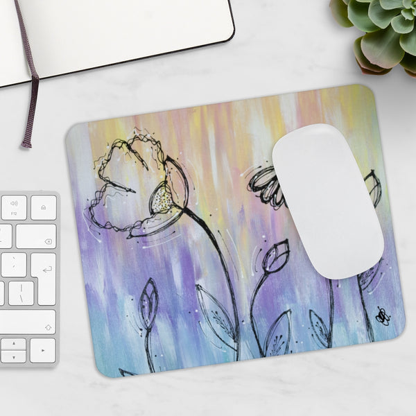 Pastel Misc Flower Mouse pad