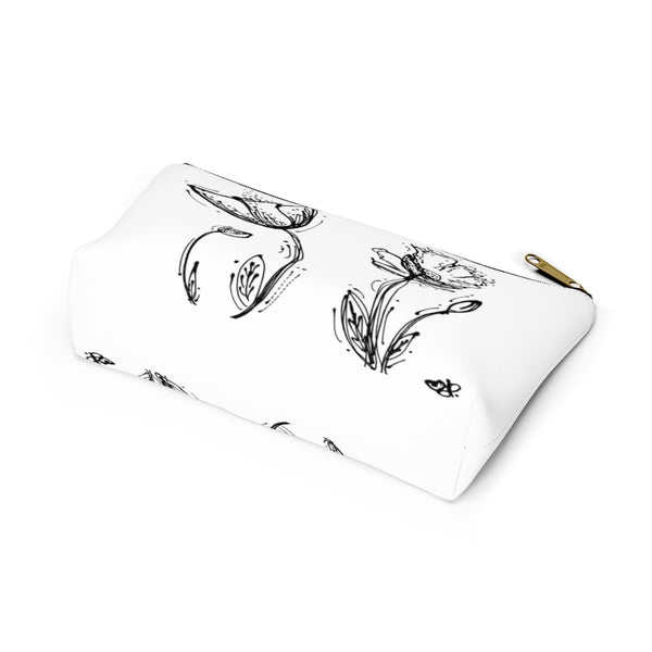 Poppy Silhouette Small/Large - Accessory Pouch w T-bottom