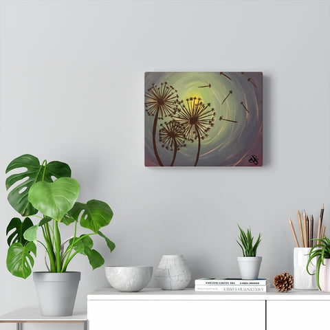 Dandelion Painting - Canvas Gallery Wraps 10 x 8