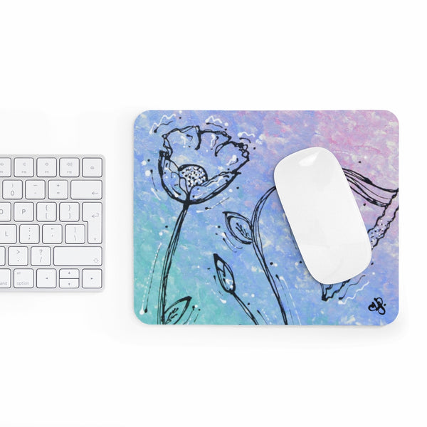 Flower Sihlouette Mousepad