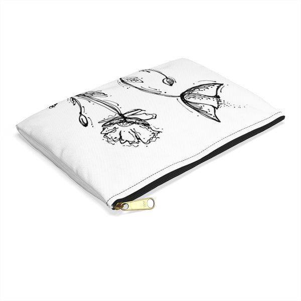 Poppy Silhouette Accessory Pouch