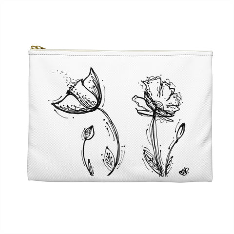 Poppy Silhouette Accessory Pouch