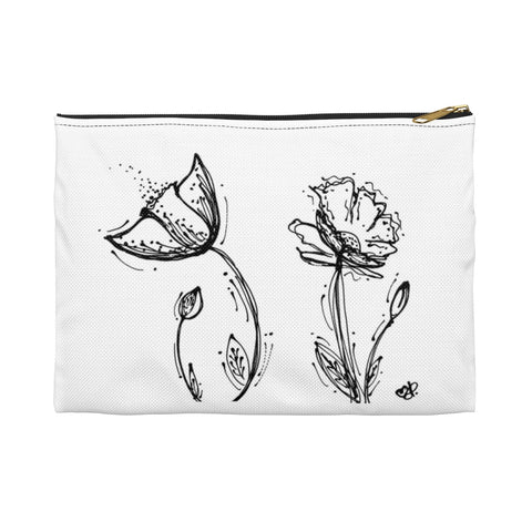 Poppy Silhouette Accessory Pouch