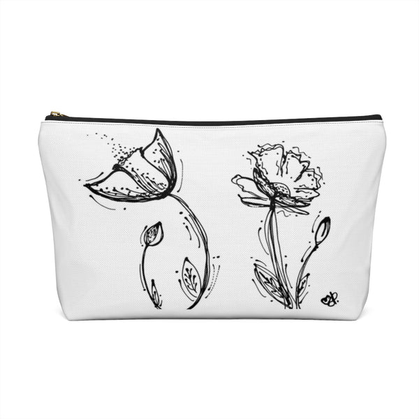 Poppy Silhouette Small/Large - Accessory Pouch w T-bottom