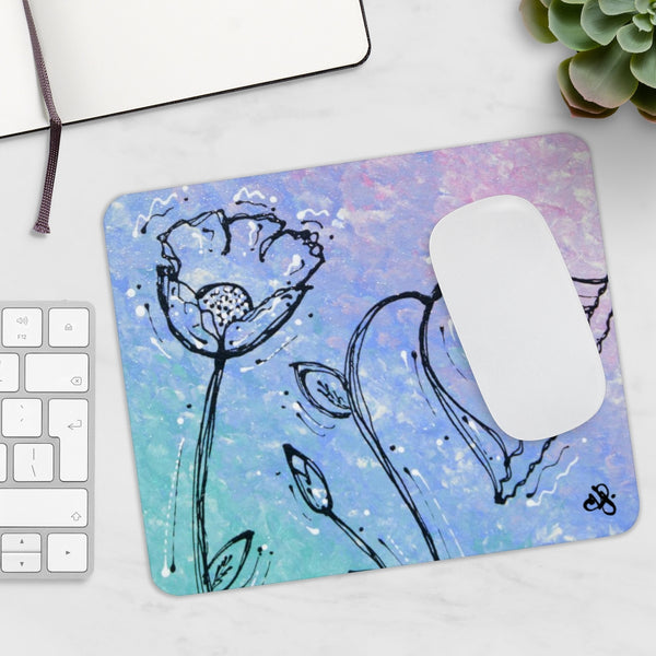 Flower Sihlouette Mousepad