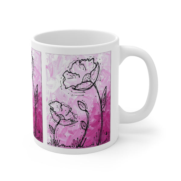 Pink Poppies 11 oz.