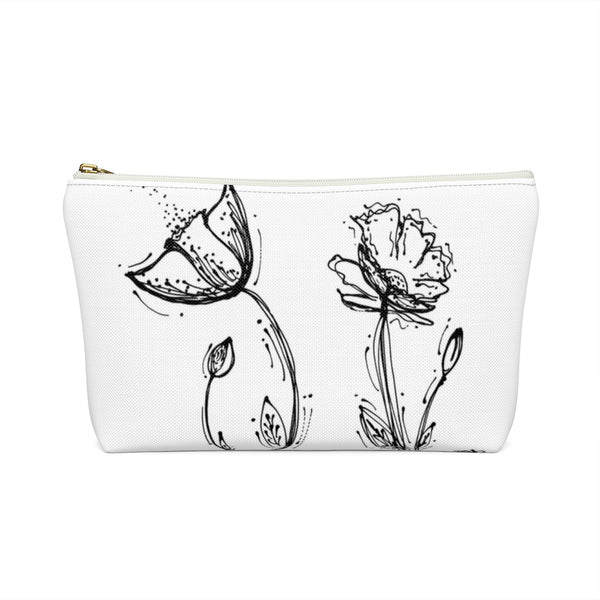 Poppy Silhouette Small/Large - Accessory Pouch w T-bottom
