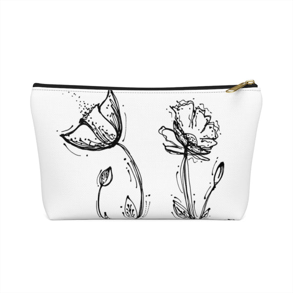 Poppy Silhouette Small/Large - Accessory Pouch w T-bottom