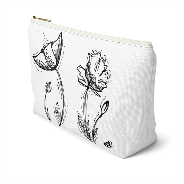 Poppy Silhouette Small/Large - Accessory Pouch w T-bottom